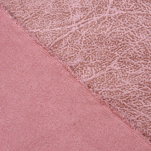 Популярный дизайн, Розовая Трикотажная бронзовая замшевая ткань из 100% полиэстера для одежды