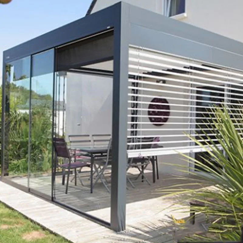 Oem Design Luxury Retractable Sunshade Waterproof Adjustable Outdoor Aluminum Pergola