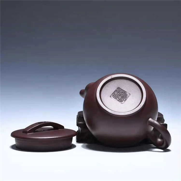 Yixing handmade purple clay teapot purple clay clay teapot 180cc gift tea set
