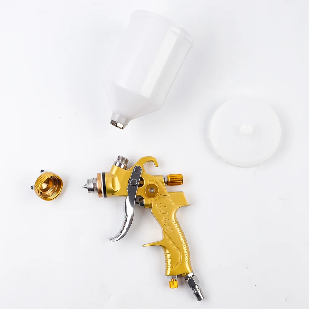 New Design HVLP Paint Spray Gun 1.3/1.5/1.8mm Aluminum alloy Pneumatic Paint Gun for Furniture Car Spraying.