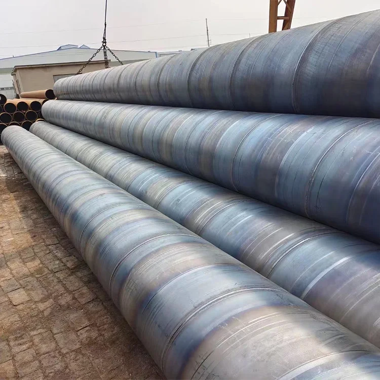 China carbon steel 3000 MM Sprial Steel Pipe SSAW Pipe For Water Transportation