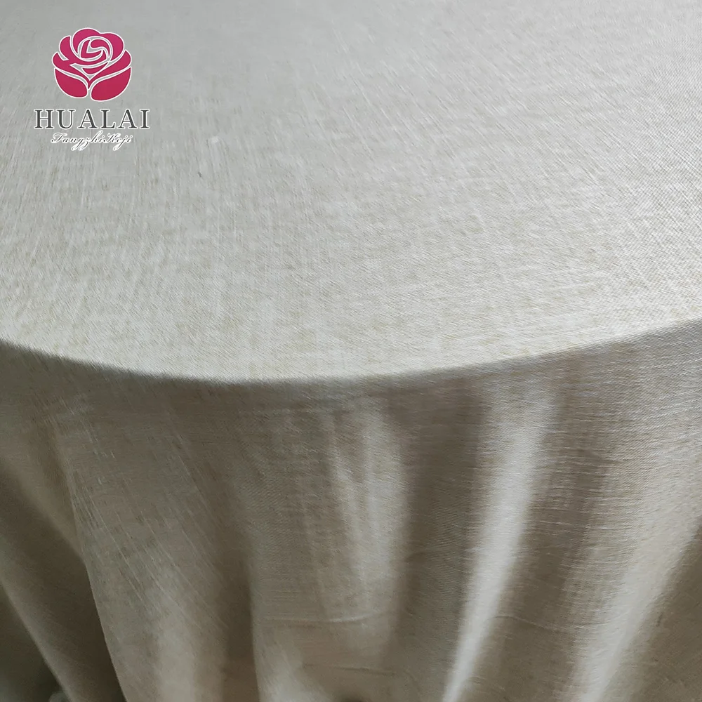 Wholesale Flax Linen Tablecloth Custom Size Ruffles Decoration Solid Party Table Cloth Washed Linen Napkins