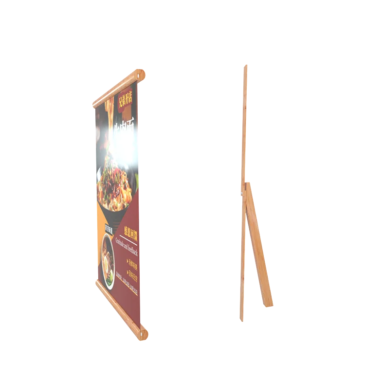 Wholesale Foldable Mini Pocket L Banner Stand Desktop Table Banner Stand For Advertising