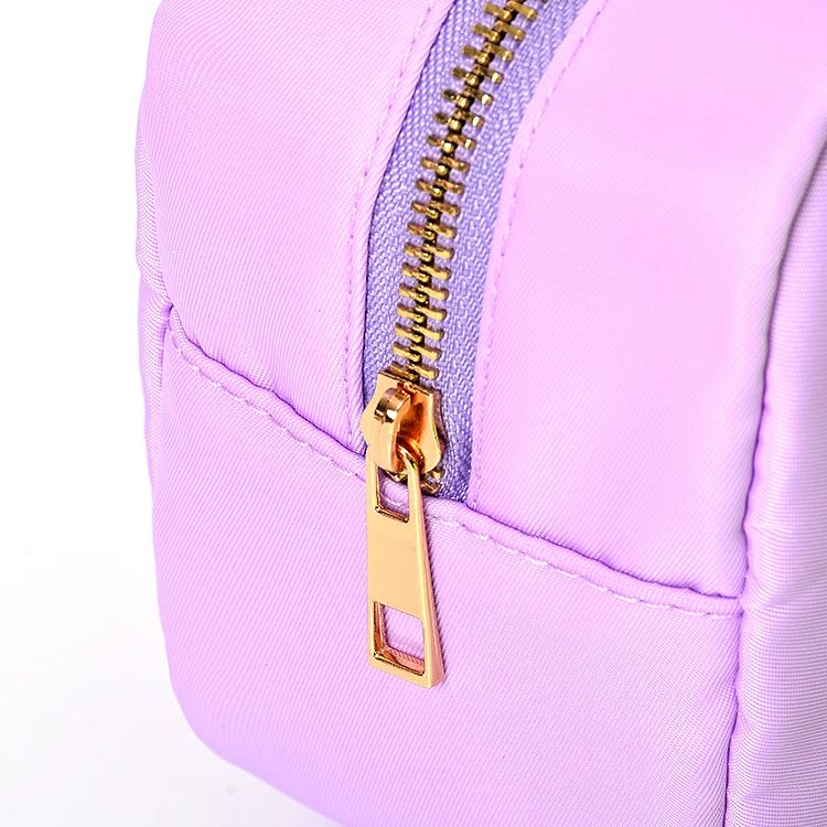 kaijie Personalized  Makeup Bag In S/M/L/XL logo  Keymay Stock New nylon durable toiletry bag ladies towel embroidery logo makeup box l