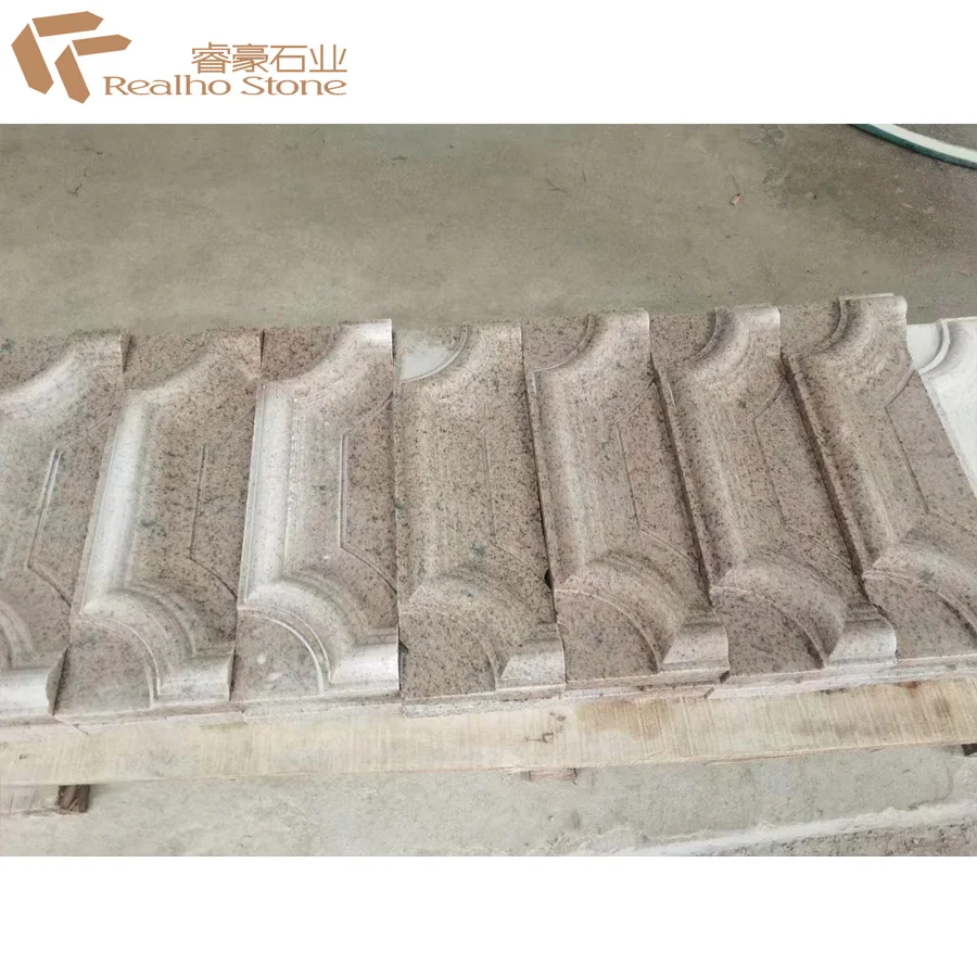 Flamed Finish Xili Red Spring Rose Granite For Exterior Wall Dry-Hang Tiles