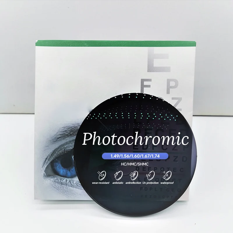 Photomagic Rapid Changing Photochromic Lens Middle Index Finished 1.56 HMC Photogrey Flat Top Optical