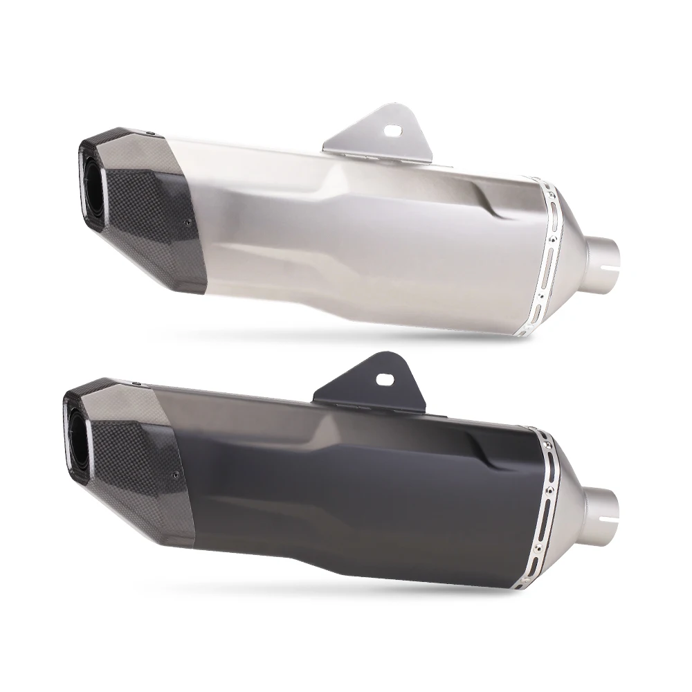 Universal 51mm Motorcycle leovince Slip on Exhaust Modify Motocross Exhaust Muffler For F750GS F850GS R1200GS KTM 390DUKE ADV