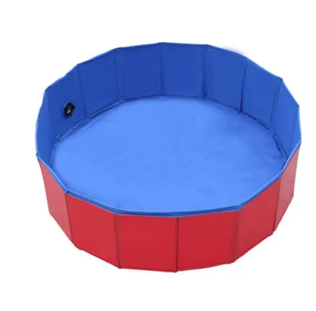 Outdoor Indoor Foldable Inflatable PVC Pet Bathing Tub Swimming Pool For Dog Cat