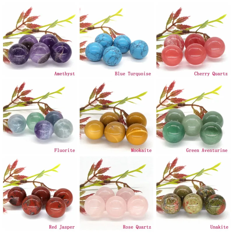 Custom 20mm Round Natural Clear Quartz Crystal Sphere Ball