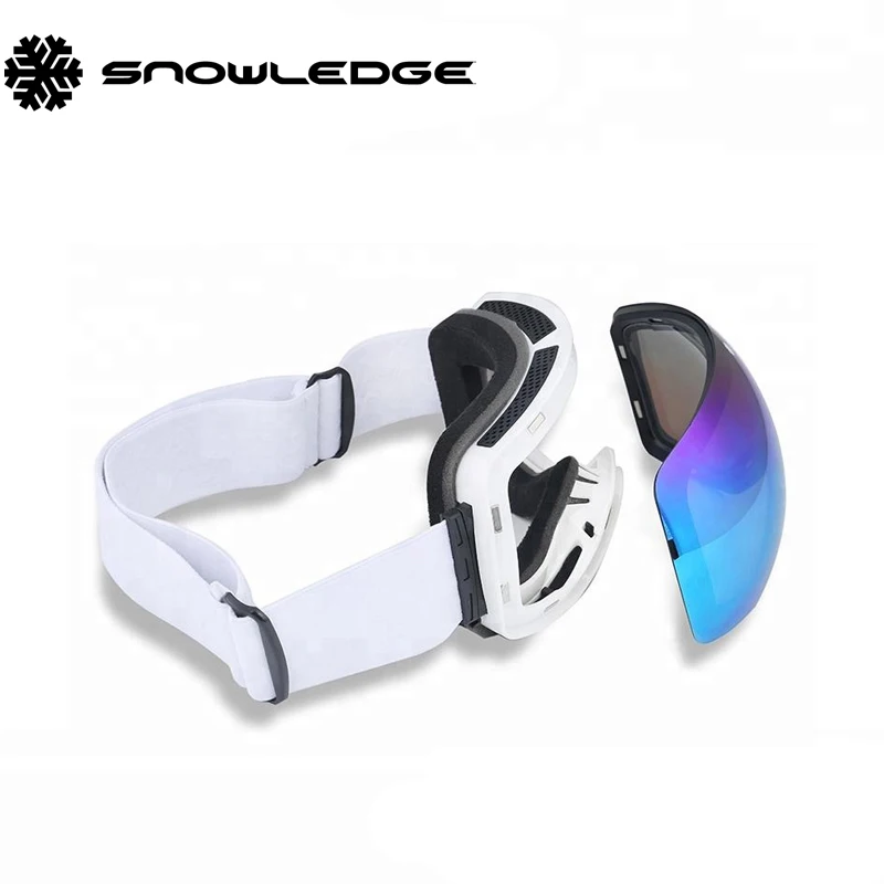 Snowledge 166C jet ski goggles water proof best quality factory wholesale ski goggles plain ski glasses