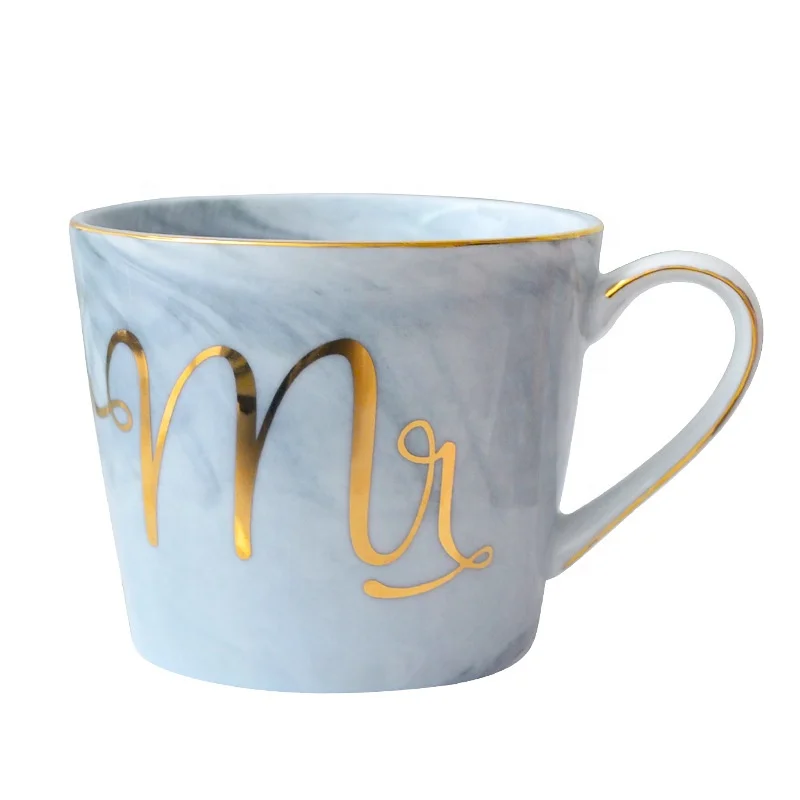 YIDING MR MRS coffee ceramic+mugs wholesale custom logo Promotional printed ceramic mugs coffee mug