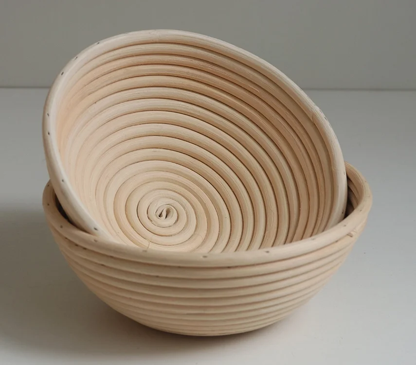 Handmade Craft Durable Round/Rectangle Nature Wood Bread Proofing Basket
