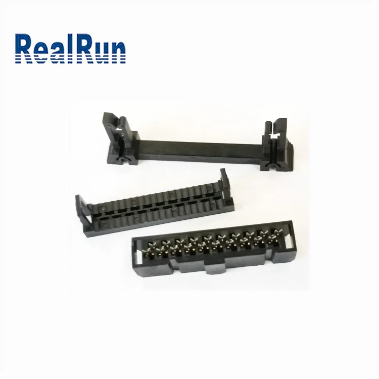 FC-20P IDC Connector 2.54mm IDC Crimping 0.635 / 1.0 / 1.27 Grey Flat Ribbon Cable Female Header Connector