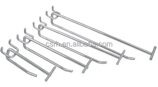 RH-P-D04 Pegboard крюк двойной провод металлический