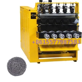 Автоматическая Высокая емкость из нержавеющей стали скруббер мочалка делая машину для использования на кухне