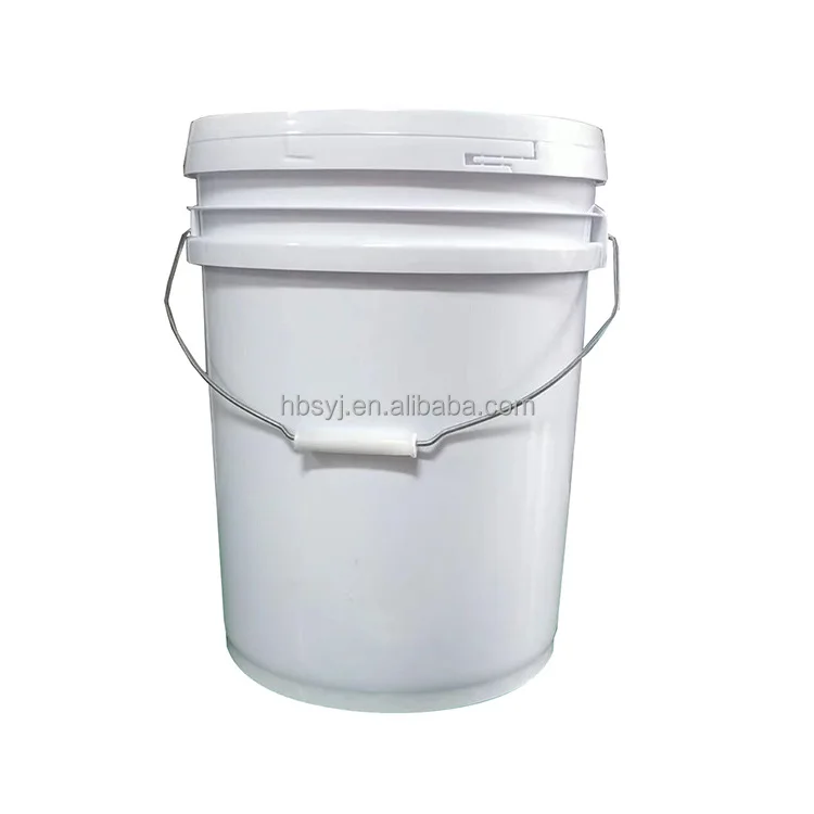 wholesale black plastic drums 20l large pail plastic bucket with handle and lid for sale