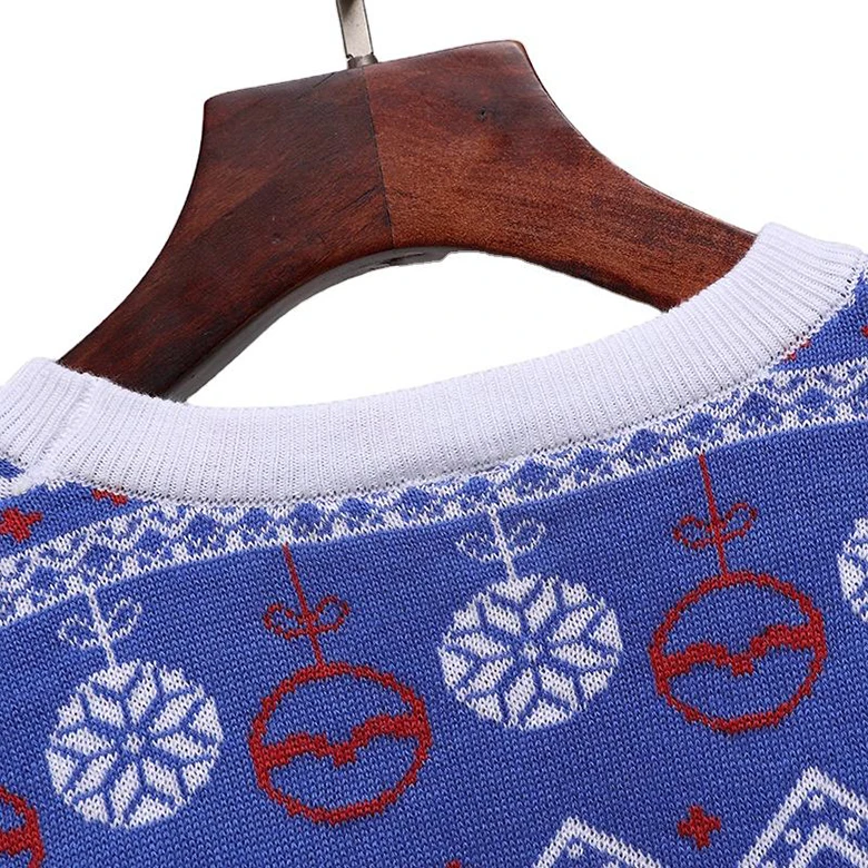 Custom OEM & ODM Christmas Sweater Jacquard Clothes Long Sleeve Knitwear Winter Knitted Unisex Ugly