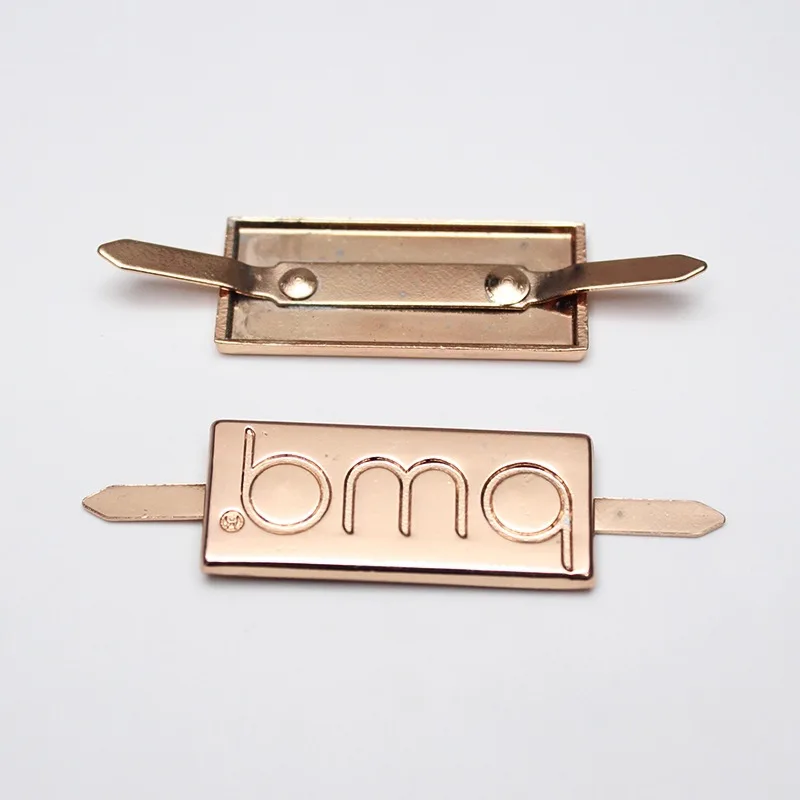 Bag Metal Hardwear Name Tags Cap Label  Pin Metal Logo Tag for Bag
