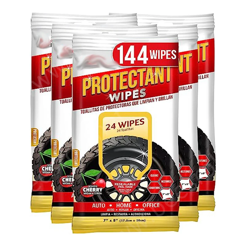 Салфетки для чистки салона автомобиля, пластиковые и виниловые защитные салфетки, не светящиеся от УФ и выцветания