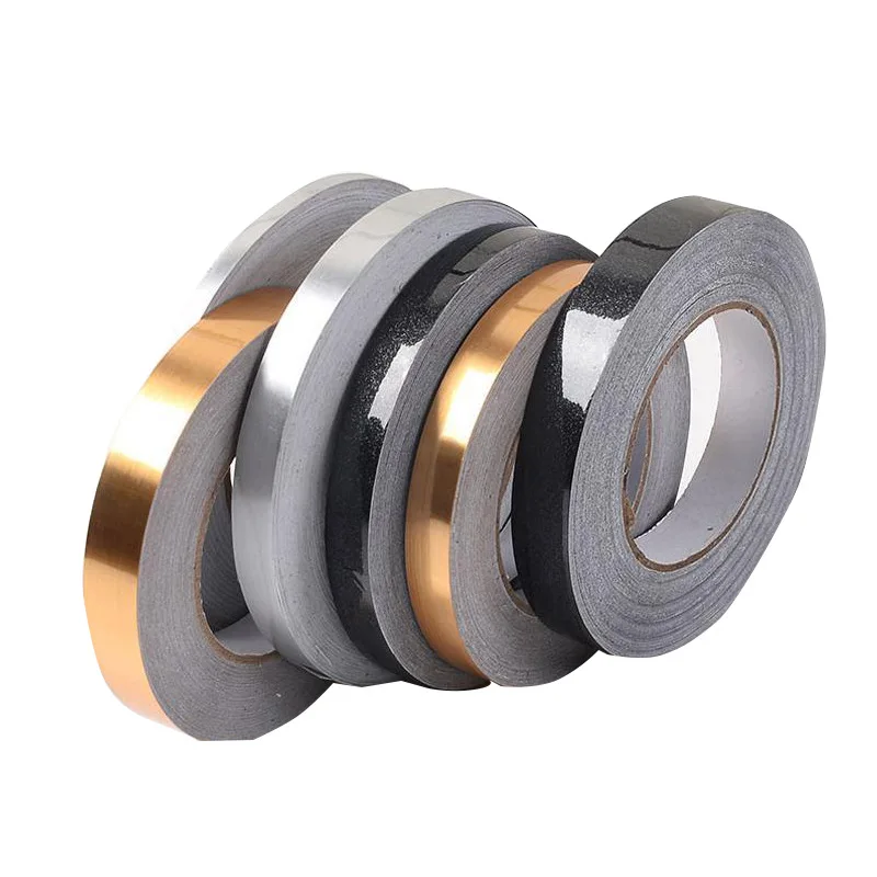 Gold Foil Tape Strip Sticker For Floor Tile Decor Waterproof Wall Gap Sealing Tape Bathroom Kitchen Accessories