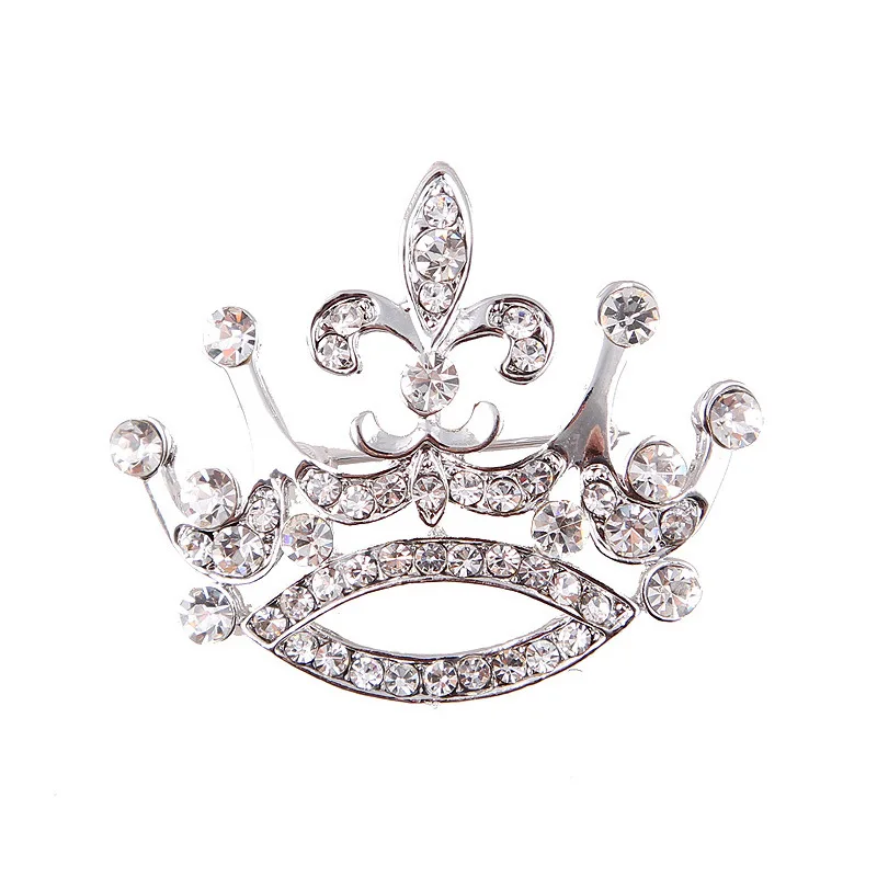
 C & J модная атмосфера Ретро нагрудная пуговица аксессуары для одежды большая корона со стразами брошь булавки  
