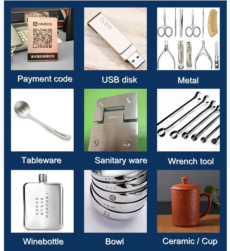 Best laser for printing Arabic letters laser marking machine on plastic metal 30W 50W 60W