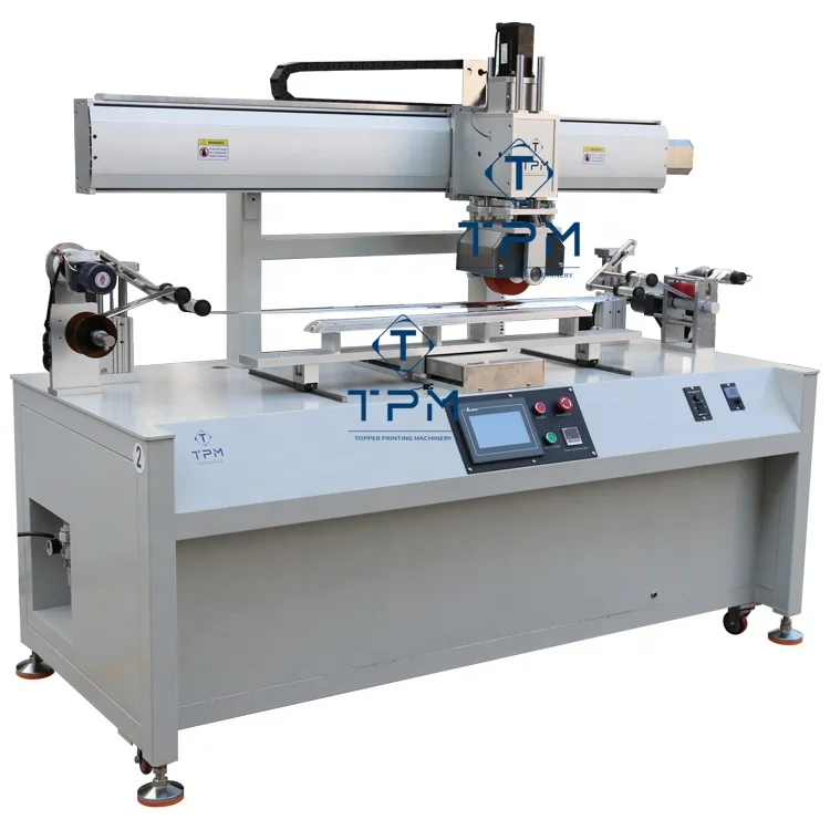 Pneumatic servo motor hot stamp magnetic panel strip large heat transfer foil machine