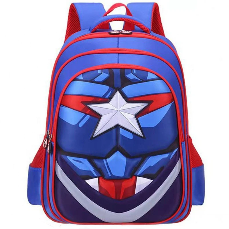 2021 Wholesale Marvel Superhero 3d Waterproof School Bags Kids School Mochilas Escolares Student Bookbags