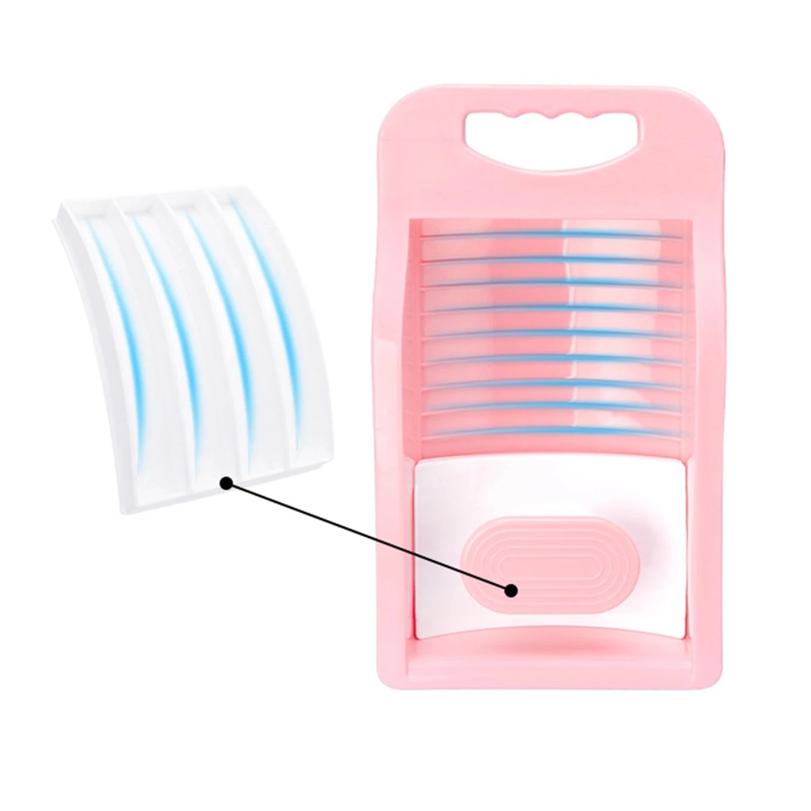 Home With Thick Washboard Small Washing Clothes Board Household Washing Basin Plastic Laundry Washboard