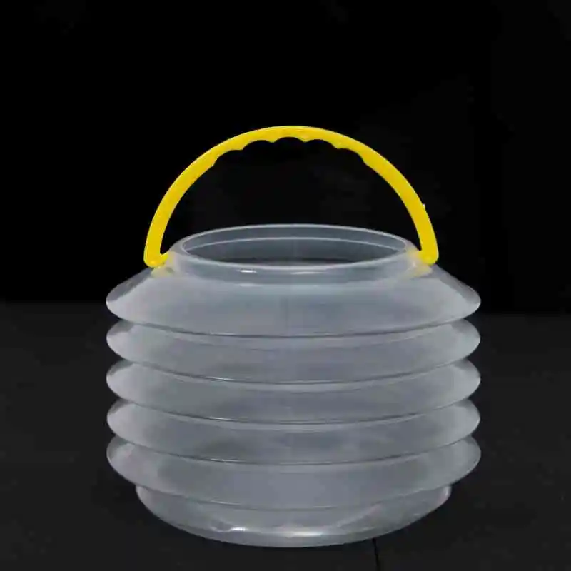 Custom Large Gouache Pen Washing Bucket Plastic Bucket Folding Telescopic Water Bucket