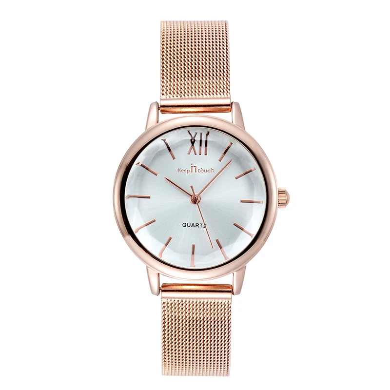 2019 Ladies Rose Gold Watch Mesh Strap Fashion Simple Watches