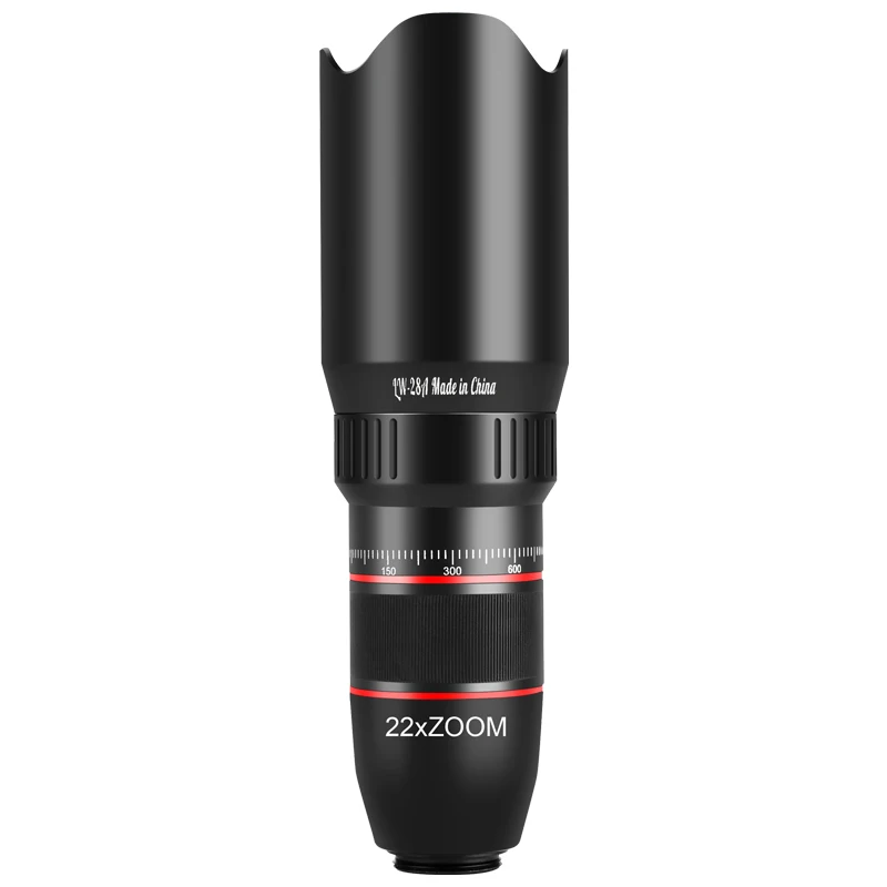 HD High quality camera link tripod function lens, mobile phone photography, single barrel telescope lens 28x