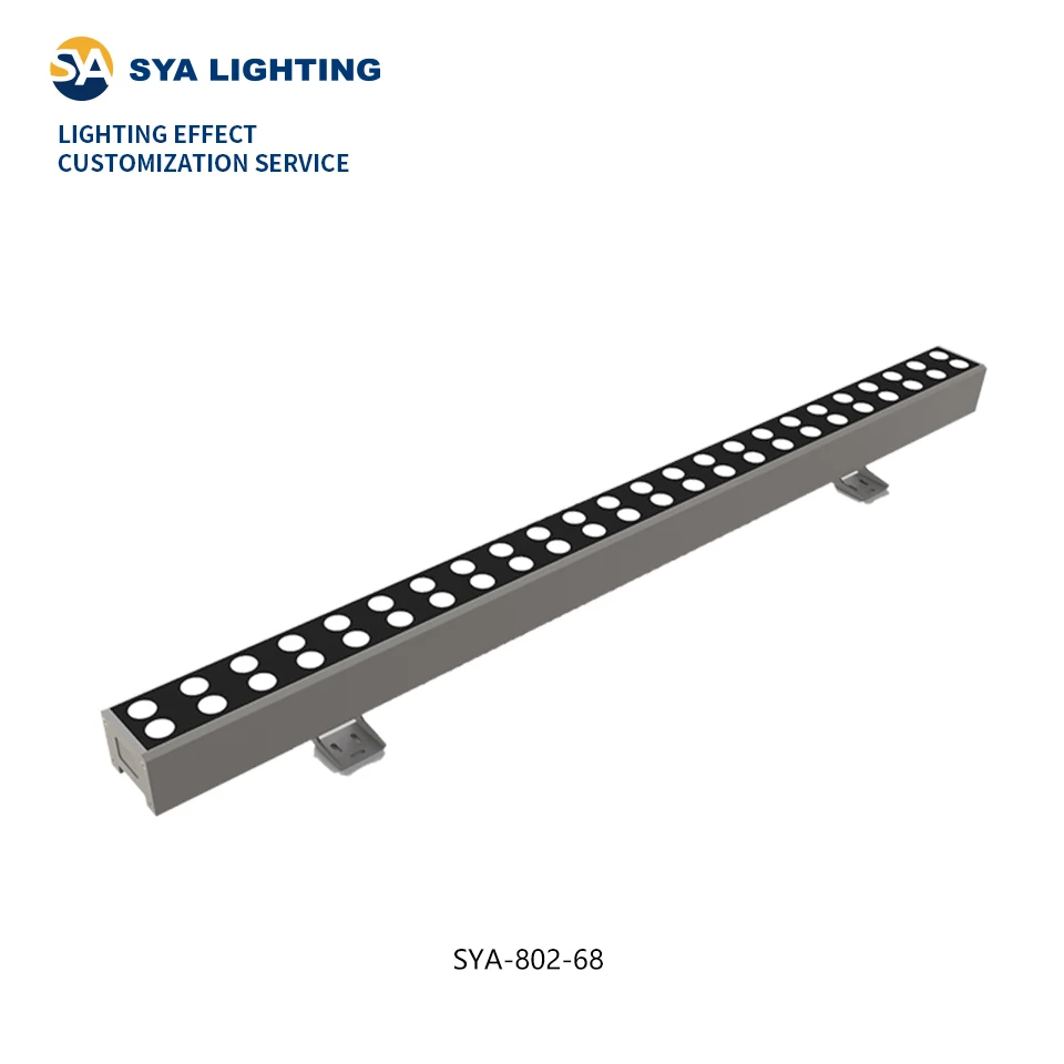 SYA-802 12 Вт 18 Вт 24 Вт 36 Вт/48 Вт 72 Вт теплый белый архитектурный RGB DMX512 линейный фасад наружный светодиодный настенный светильник для отеля