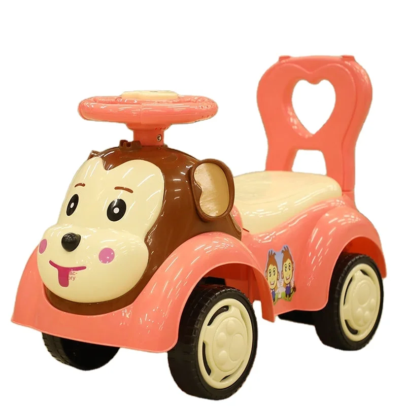 Baby Twister car Children with music scooter 1-3 years old toys 6 girls Yo-yo car four wheels can sit slide