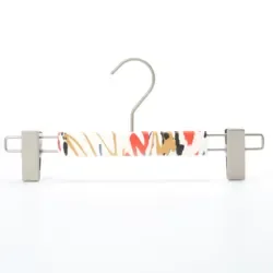 FMH071 The new listing Hook Clip Abs Plastic Hanger with metal hanger Classic fashion Color spray painting pant pant hanger