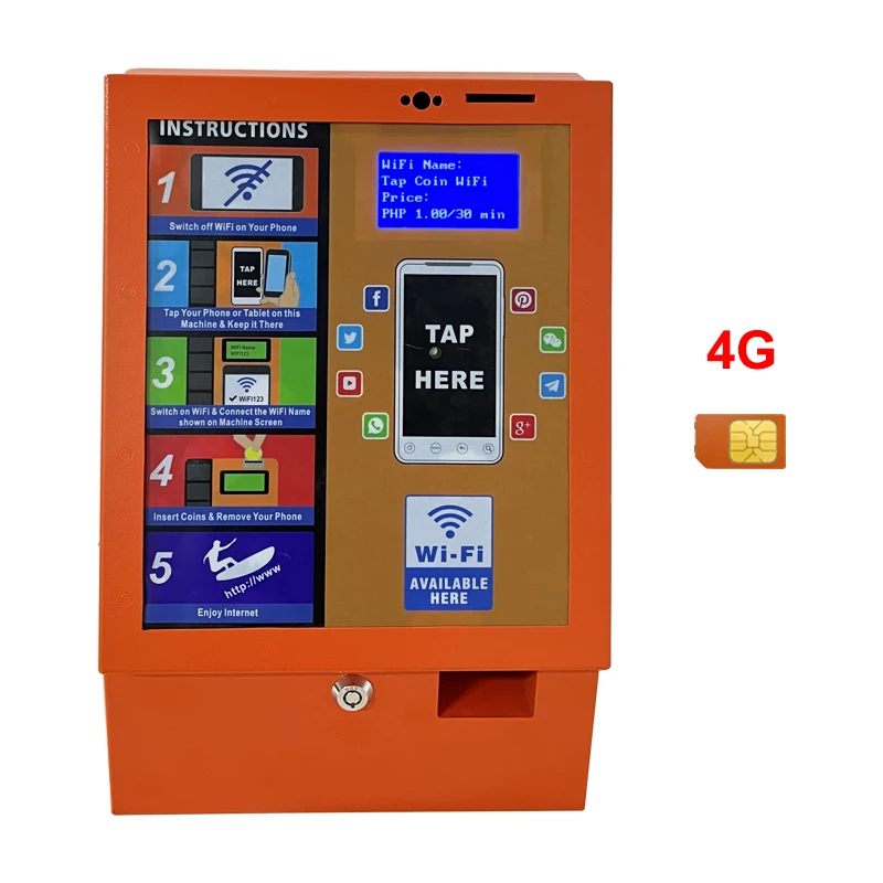 WIFI-A505 New Technology 4G Lte Modem Coin Operated Internet Kiosk