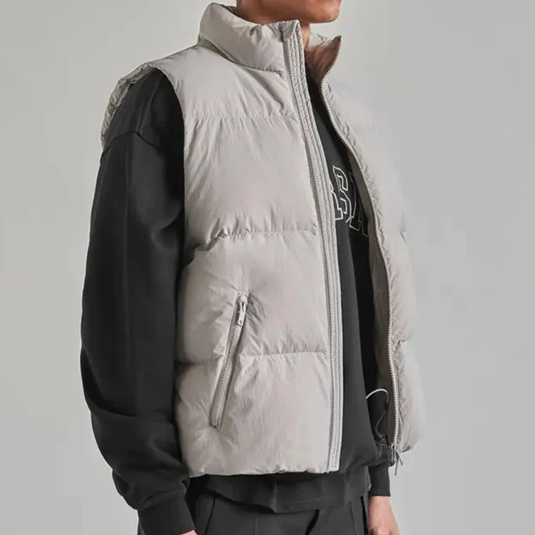 Custom Lightweight Waistcoat Warm Bubble Packable Sleeveless Sublimation Blank Puffer Jackets For Men