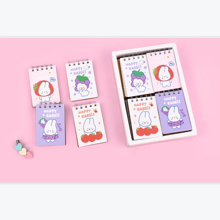 A7 Cartoon Bunny Rabbit Fashion Stationery Spiral Notebook