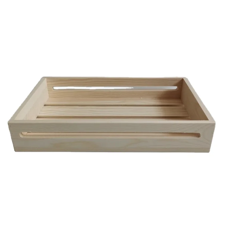 Wood nested storage wine fruit bottles towels books gift makeup box rustic wooden home basket display crate boxes