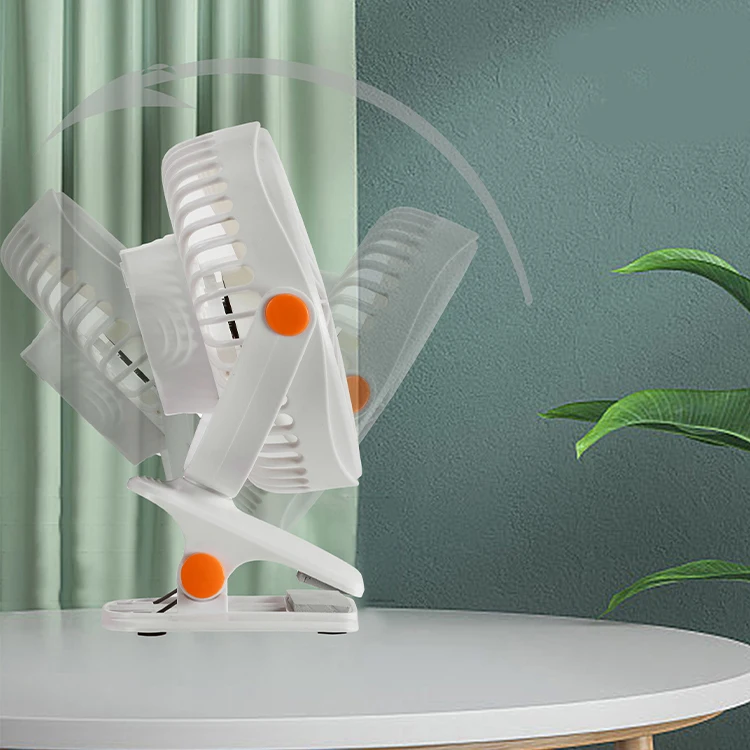 Desktop Support Custom Portable Cordless Fan Clamp Baby Carriage Clip Fan Mute Air Cooling Fan