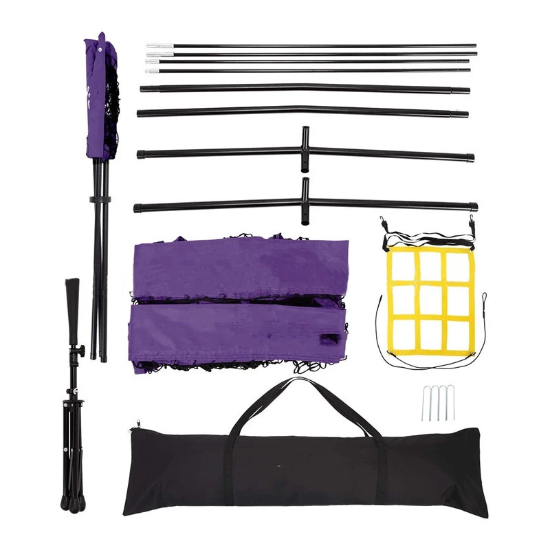 2022 Baseball T Block Ball Collector Indoor and Outdoor Baseball Practice Net 7X7 Baseball Net Batting Bullseye Combo Set