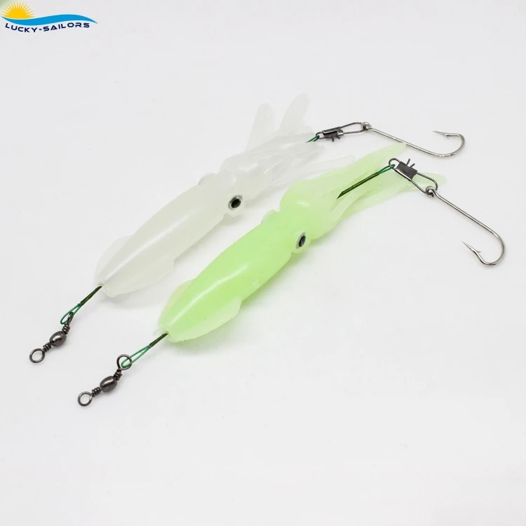 squid lures Squid fishing lure soft squid fresh salt water manufacturer sale soft plastic lures