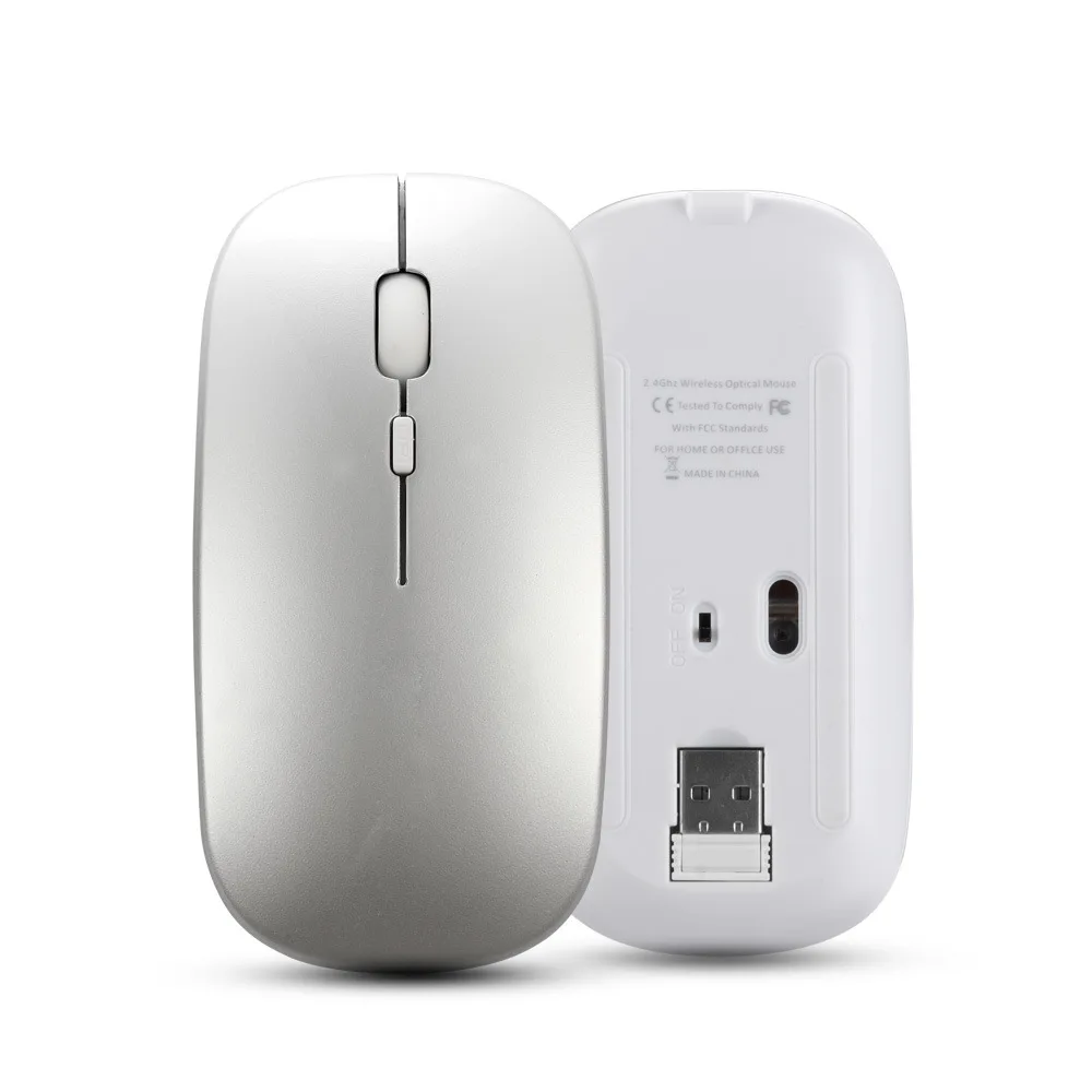 
Dual mode wireless mouse 2.4ghz bt5.0 silent mouse office home built in battery 