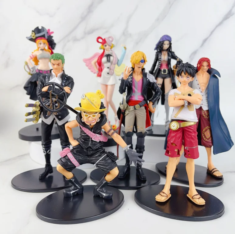 8 видов стилей DXF фильм красные Аниме фигурки Shanks Uta Luffy Zoro Sanji экшн-фигурка модель манга фигурка игрушки подарок