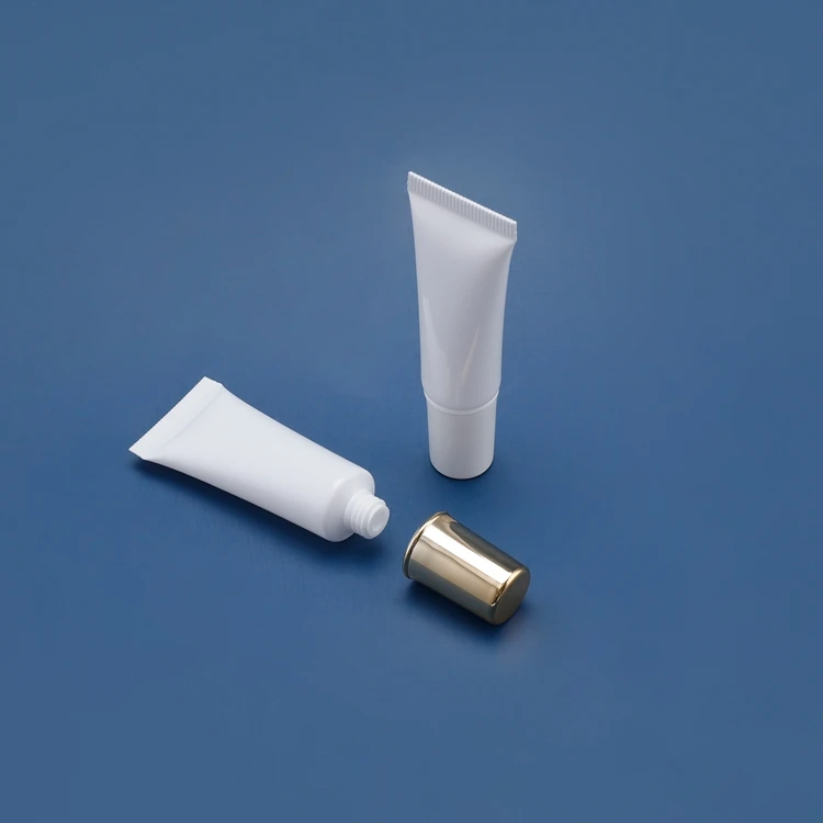 20ml Refillable Cute Sample Clear Printed White Plastic Tube Cosmetic Packaging Eco Friendly Foam Cosmetic Tube