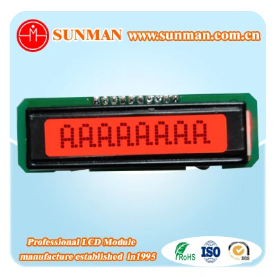 Высокое качество SMC0801B 0801 SPI последовательный FSTN Характер ЖК дисплей модуль 8x1