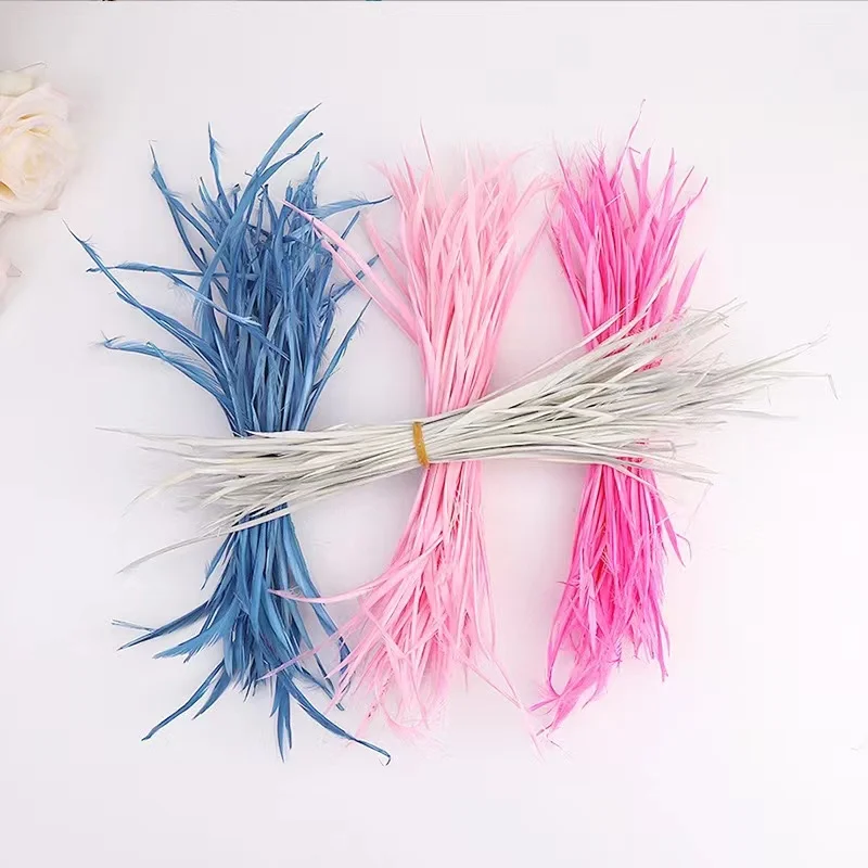 Manufacturers Supply Various Colors 12-20cm Goose Feather Tear Side Color Feathers Raw Natural Goose Feather For Crafts