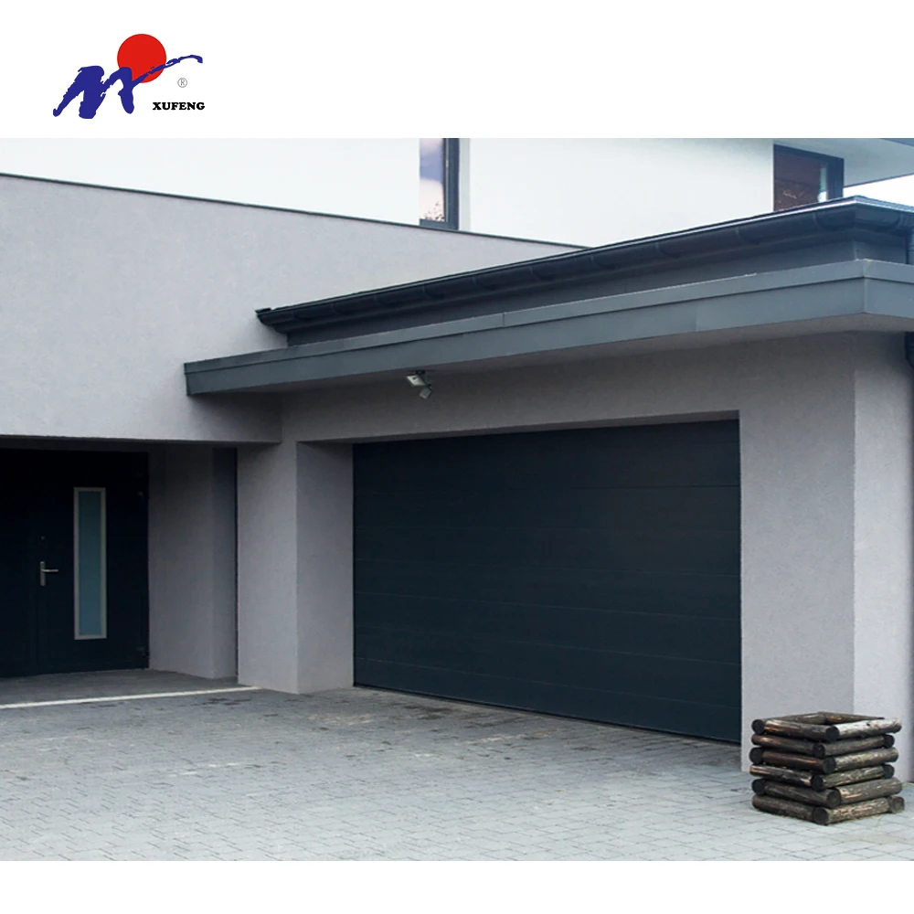 Fold Garage Gate Popular Pu Foam Security Galvanized Steel Single Garage Door for Home