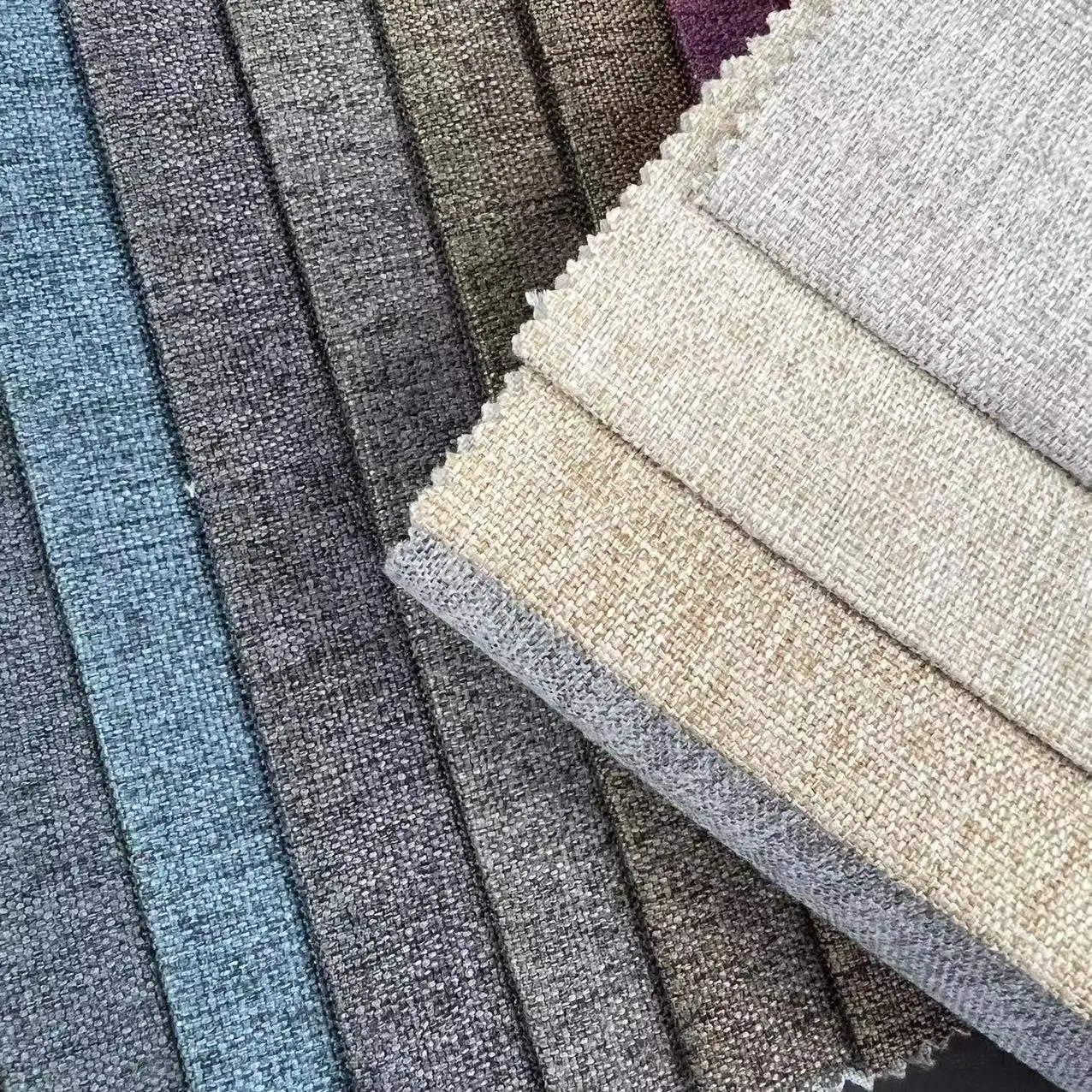 wholesale china cheap waterproof plaid italian vintage luxury velvet linen sofa furniture upholstery fabric for couch cushion