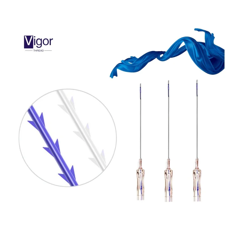 Vigor korean pdo barbed suture for the pdo thread lift double needle facial tension tornado pdo thread lift double needle